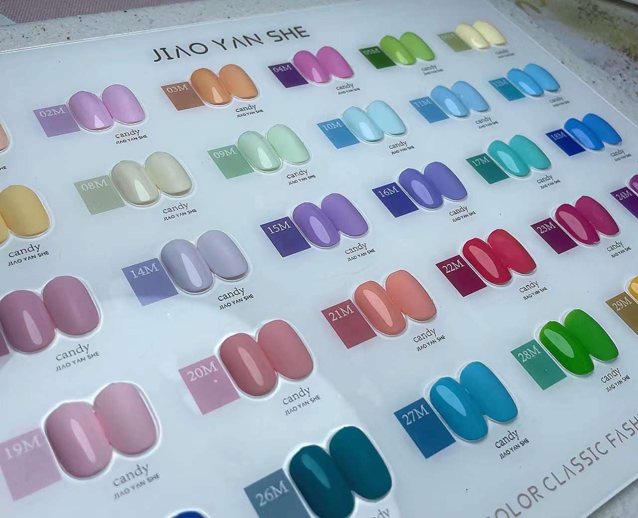 Set gel màu Macaron JYS ( 30 màu)