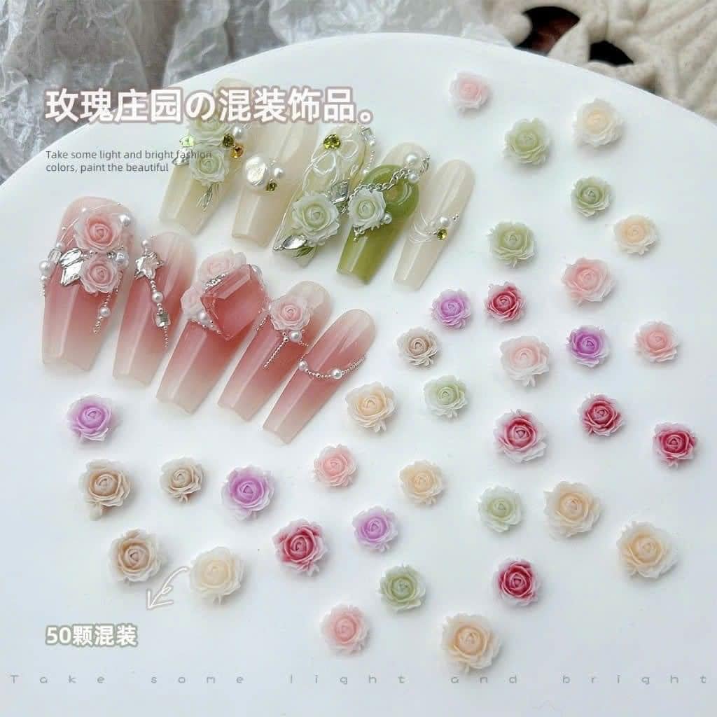 Set hoa hồng mix bi