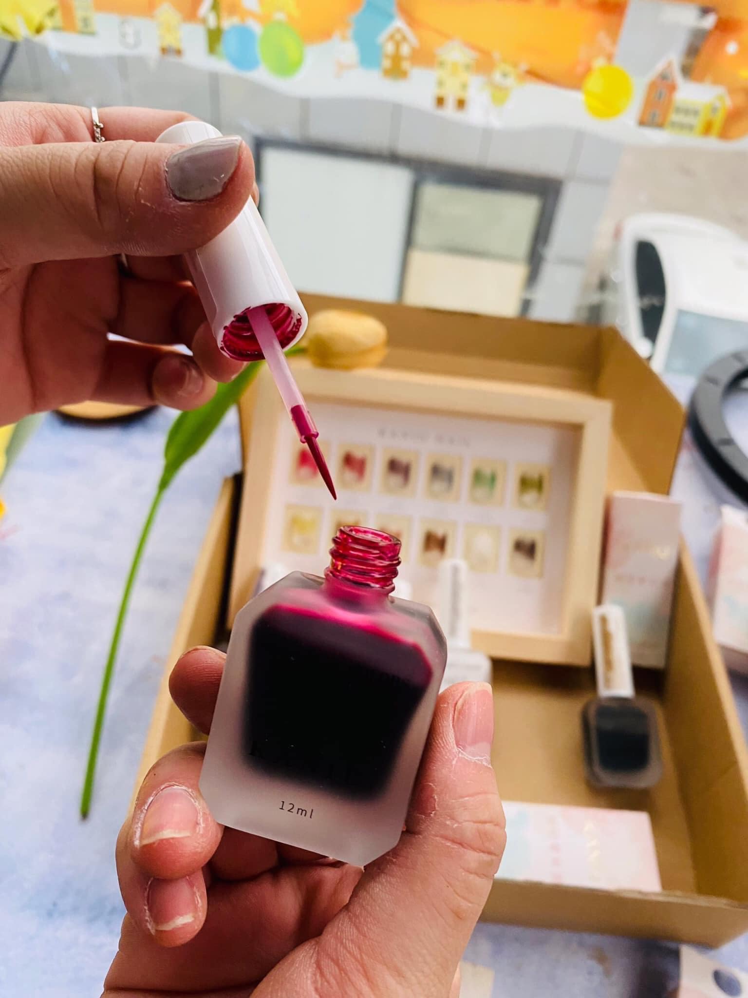 Set Cồn Loang cọ nét Kaniu 12 chai