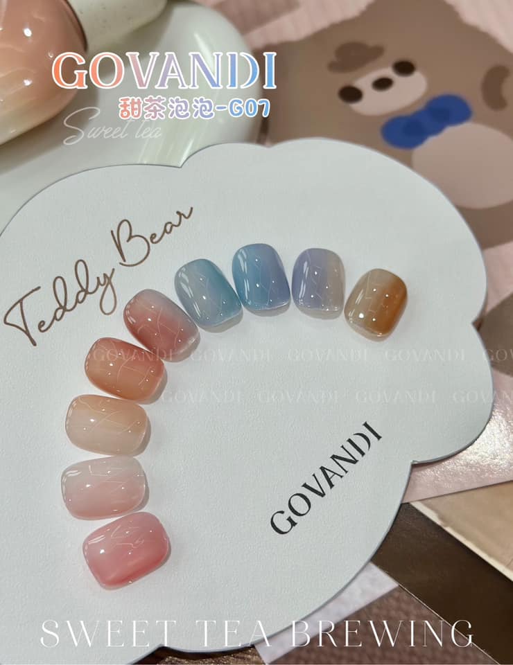 Set sơn thạch trà  Govandi ( 10 màu)