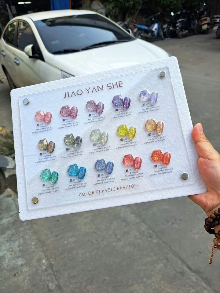 Set gel nhũ Flash Khổng Tước JYS ( 15 màu)
