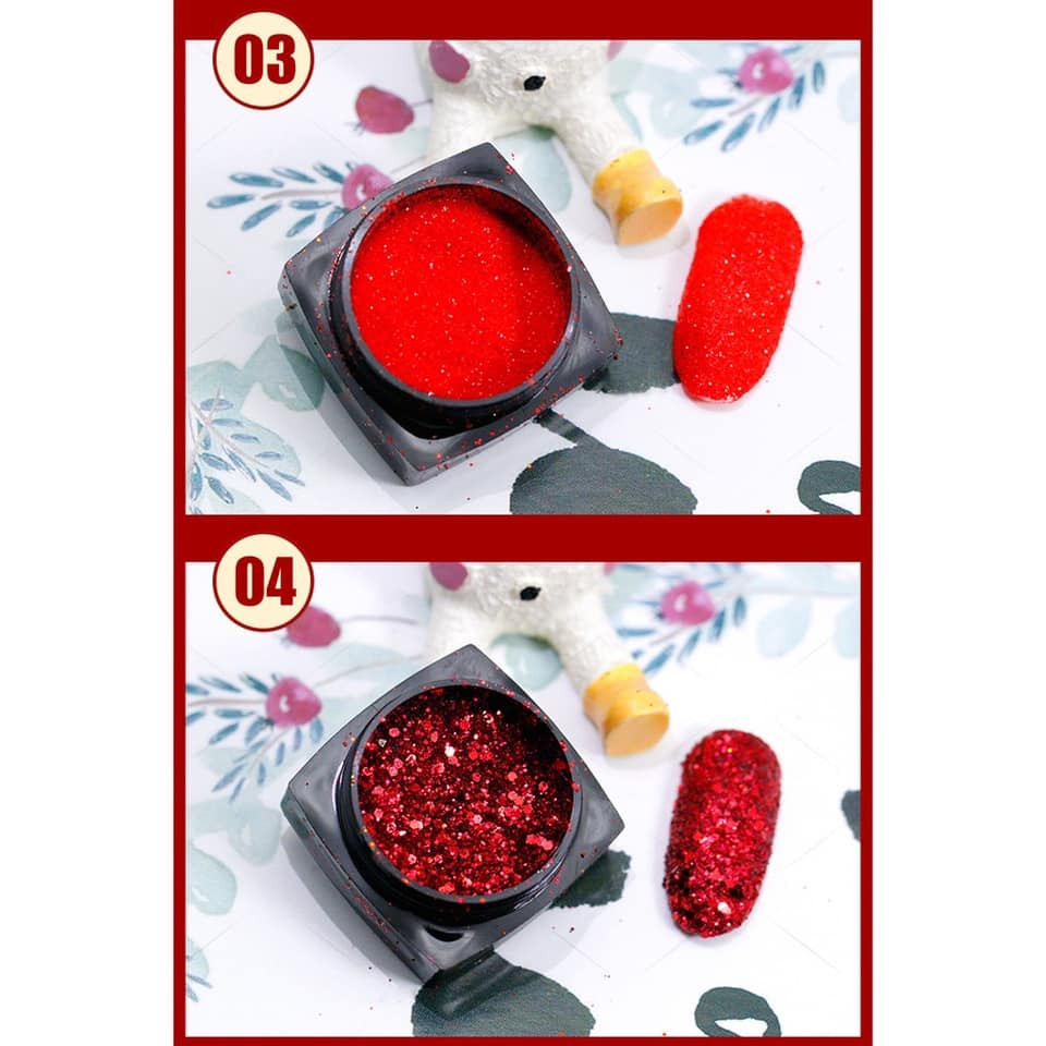 Nhũ rắc bling đỏ