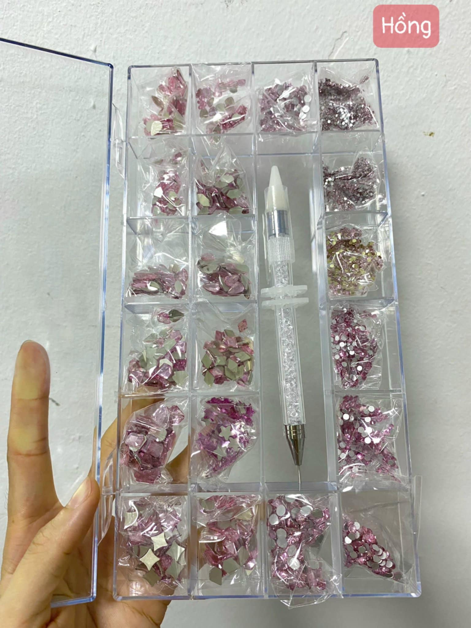 Đá Khay (3500v) - hồng (09)
