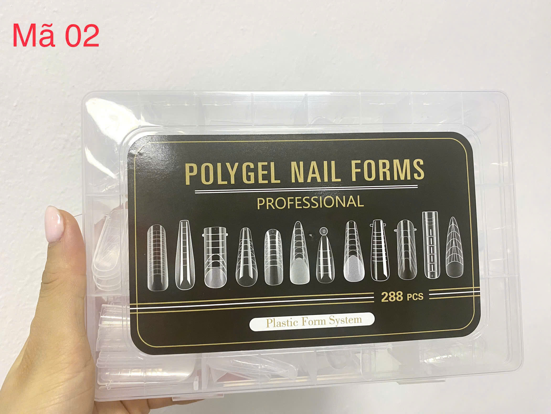 Hộp Móng Úp gel mix phom - mã 02 (288 pcs)