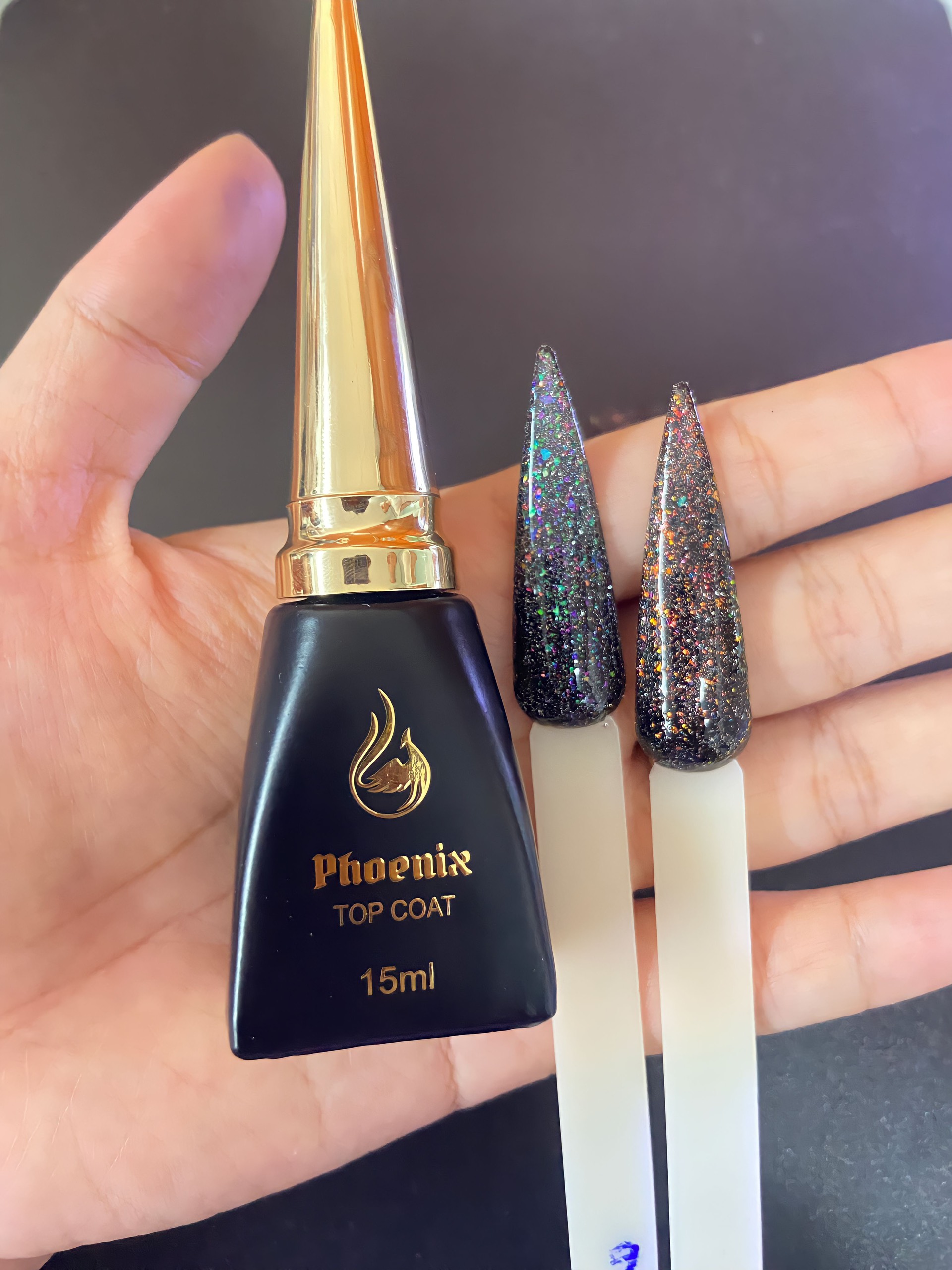 Top nhũ khổng tước Elisan nhiều màu đẹp sang chảnh, dòng cao cấp chính hãng