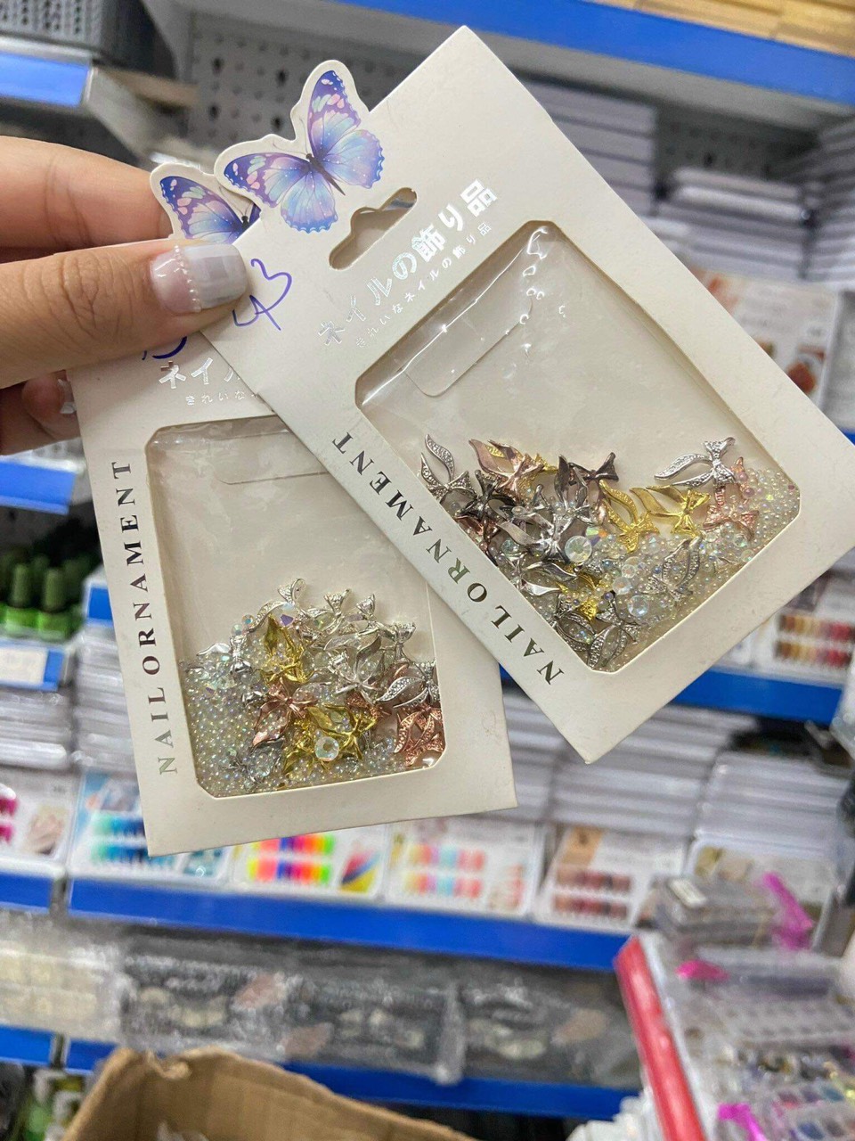 Túi Charm Nơ mix đá