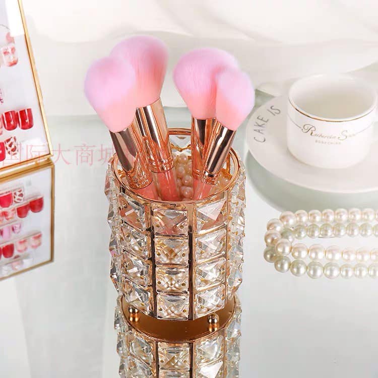 Cốc Đựng Cọ Bằng Thép - Vàng