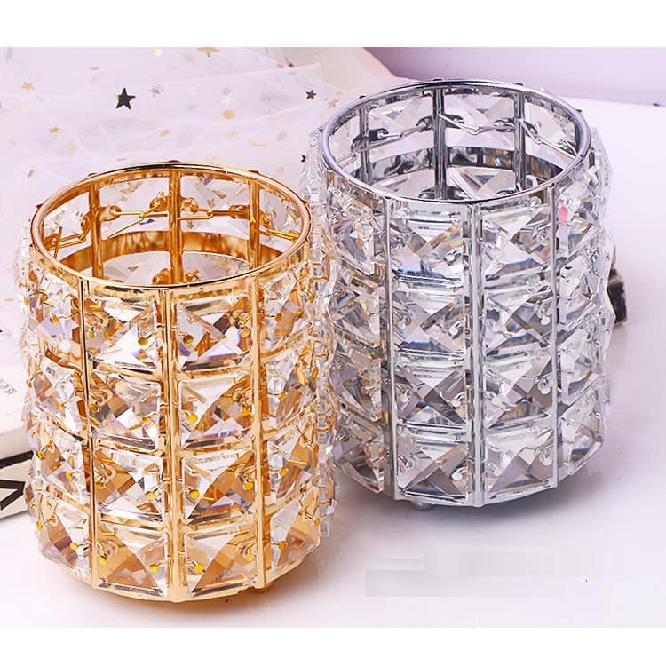 Cốc Đựng Cọ Bằng Thép - Vàng