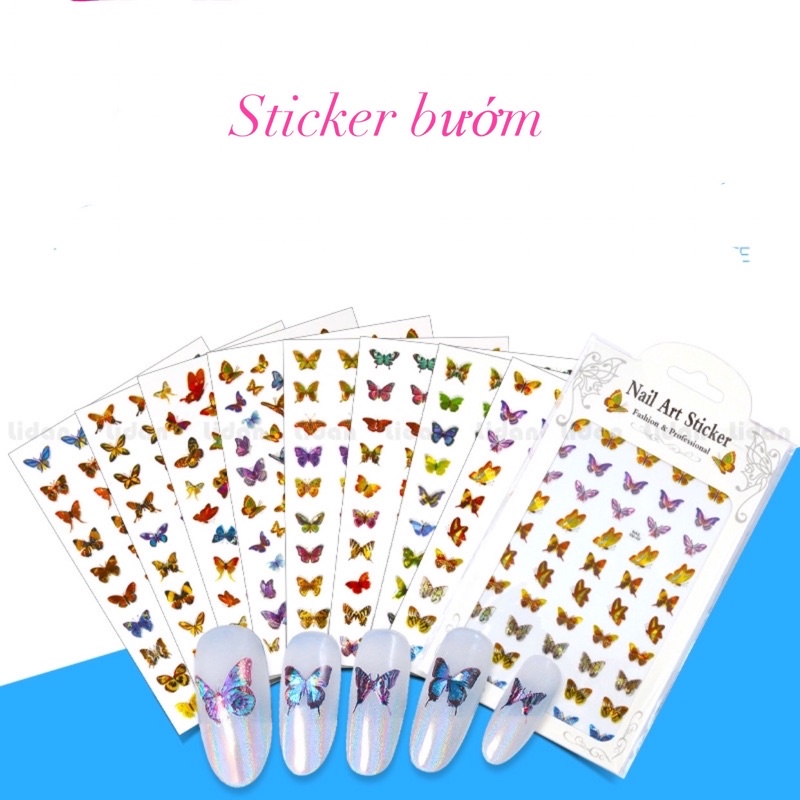 Sticker bướm laze