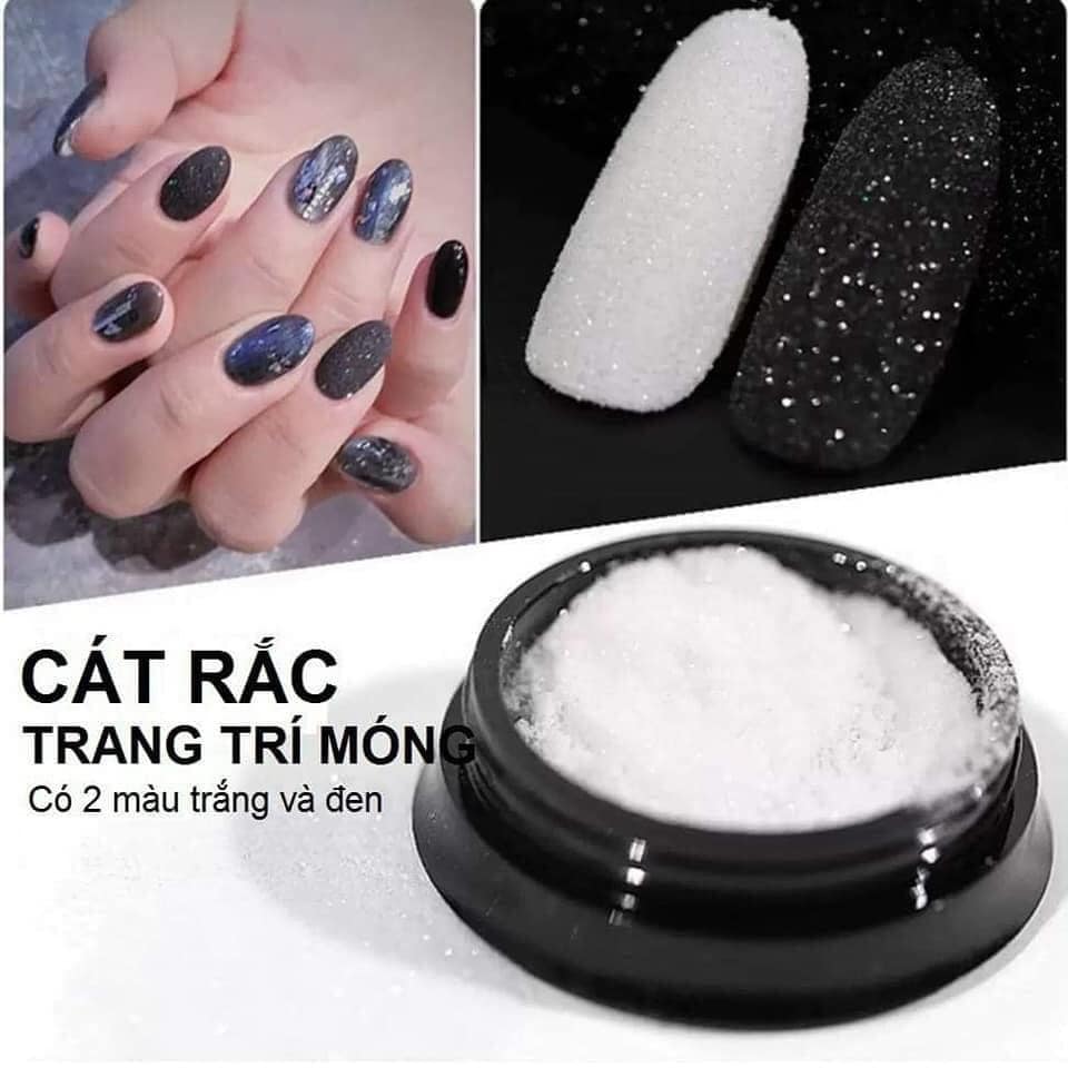 Nhũ rắc đen, trắng
