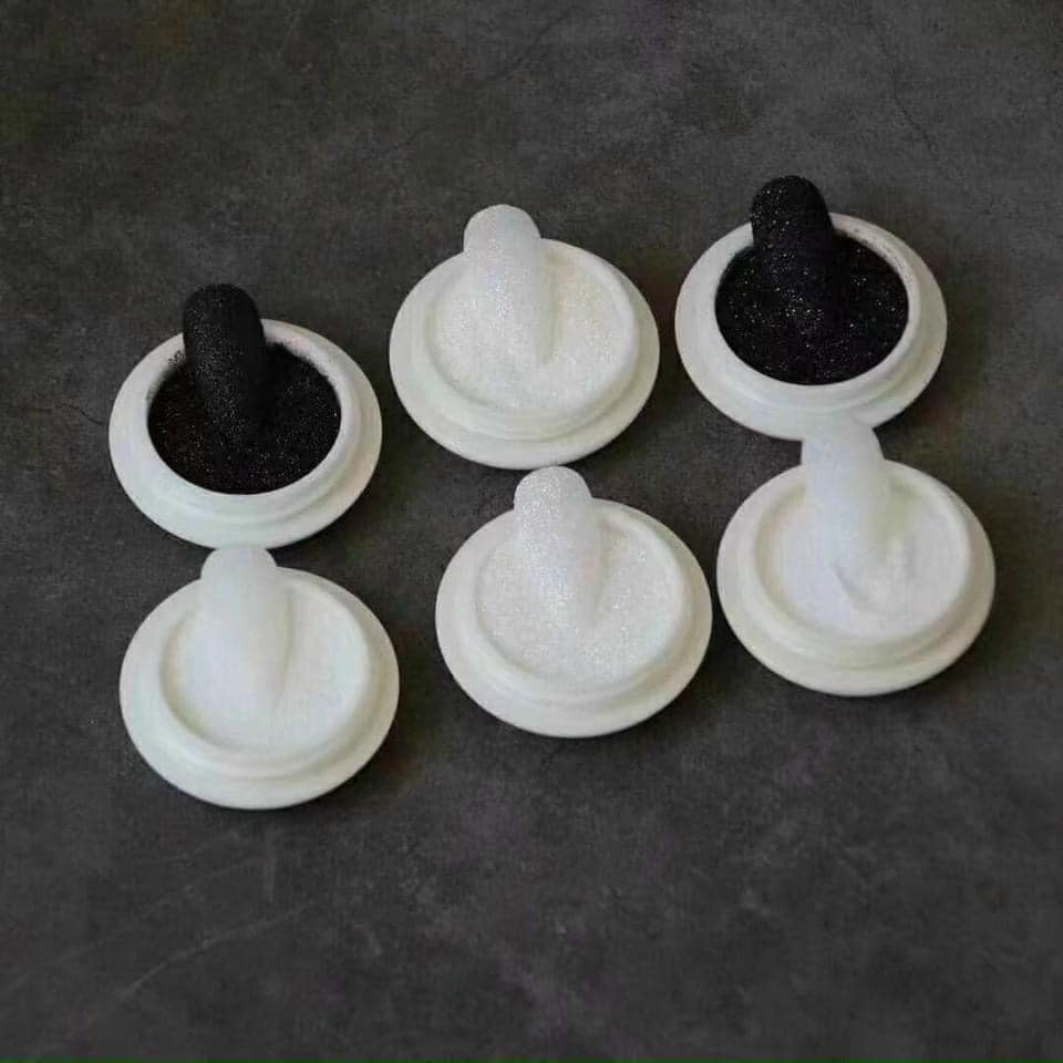 Nhũ rắc đen, trắng