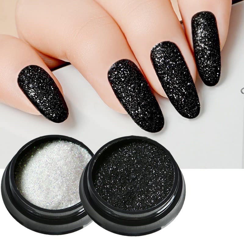 Nhũ rắc đen, trắng