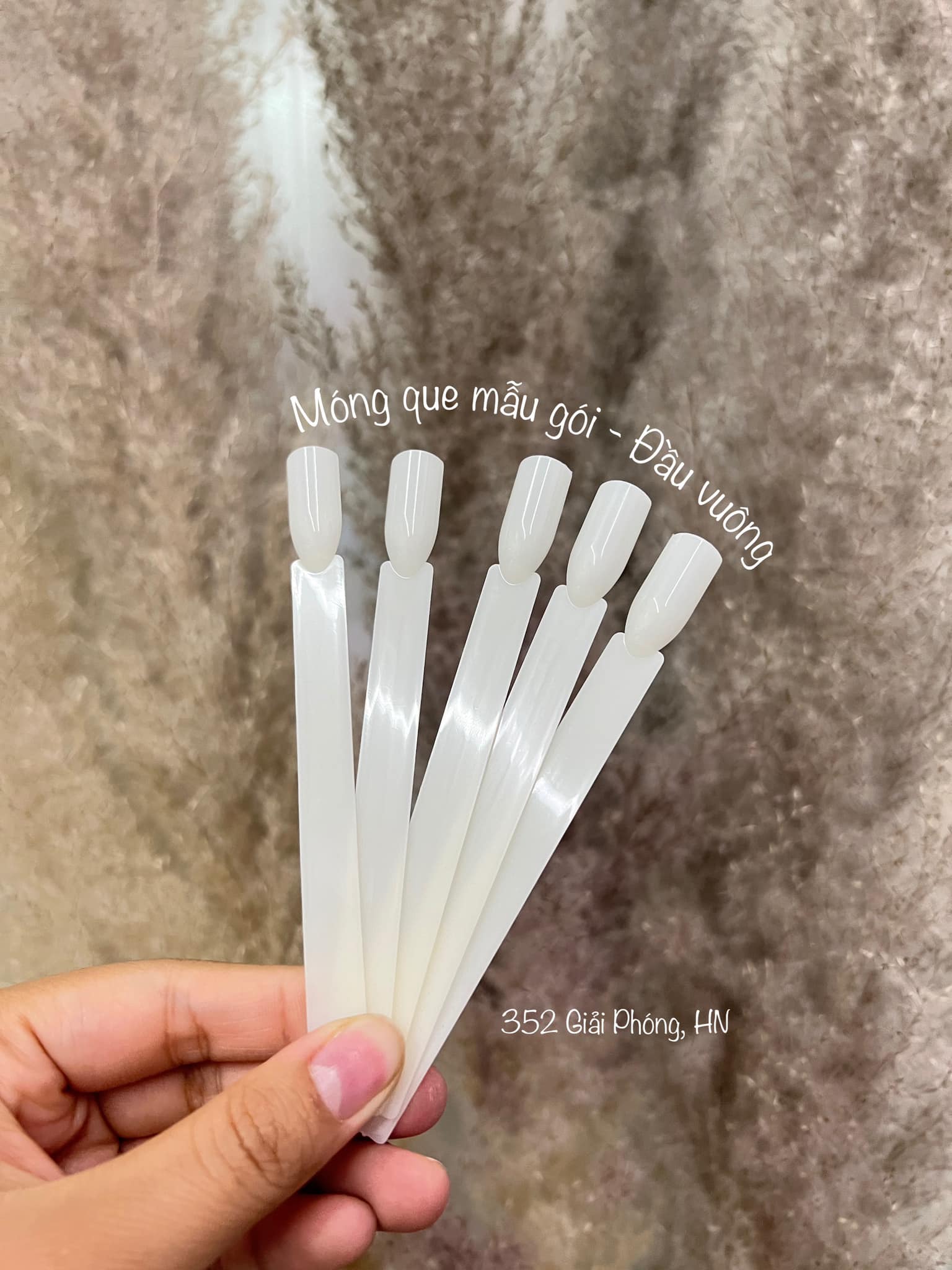Móng Que Mẫu Gói - Đầu Vuông - Đục