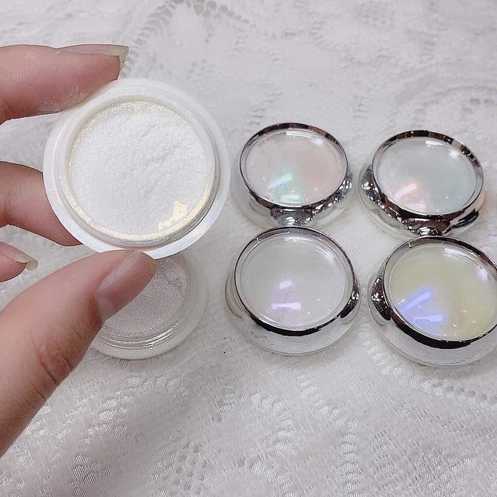 Tráng gương ngọc trai 6 hũ trắng