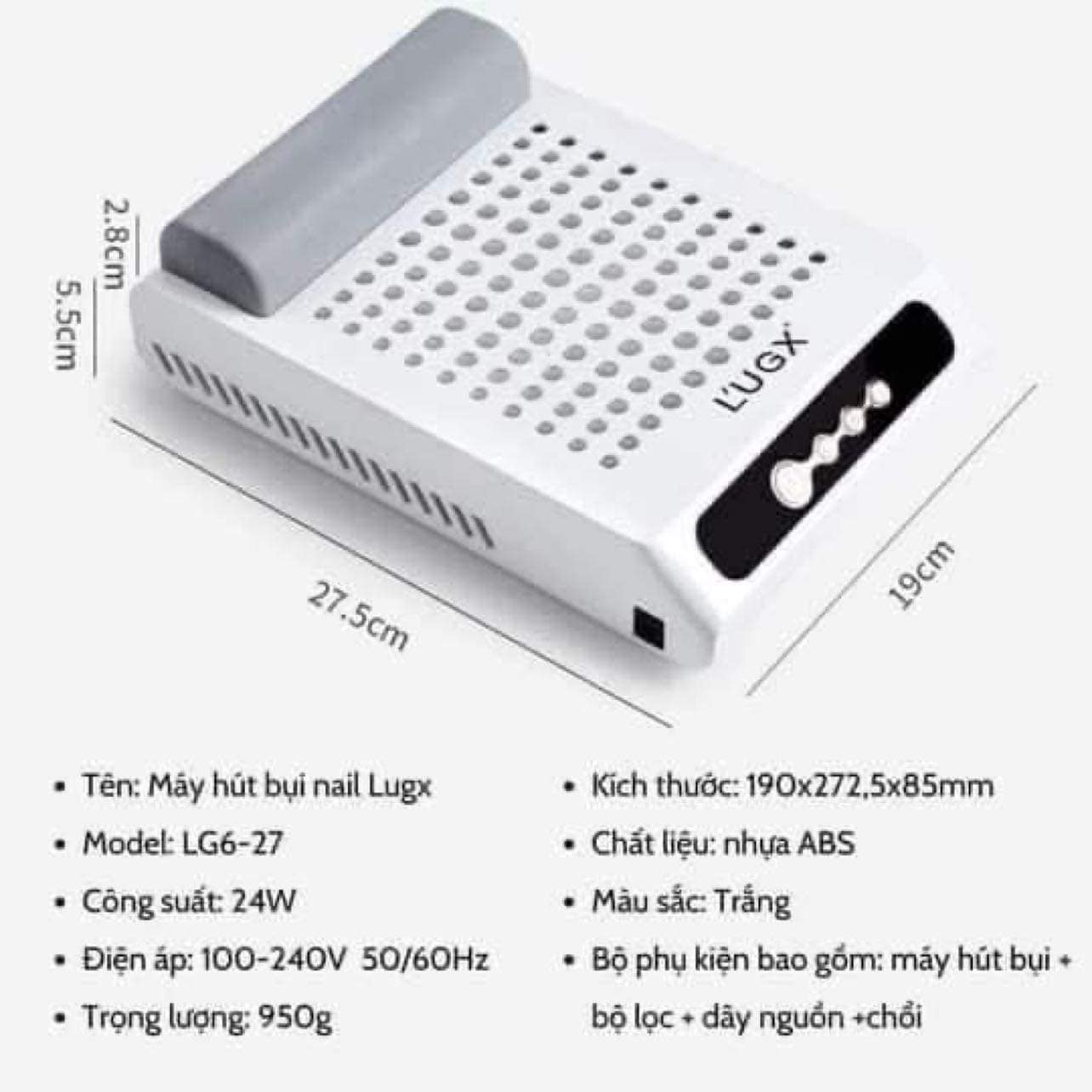 Máy hút bụi tích điện Lugx