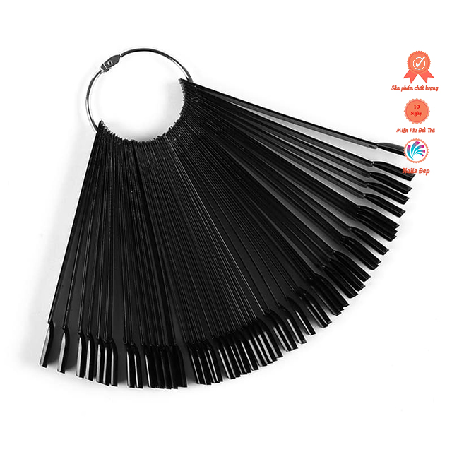 Móng Que Mẫu Gói - Đầu Vuông - Đen