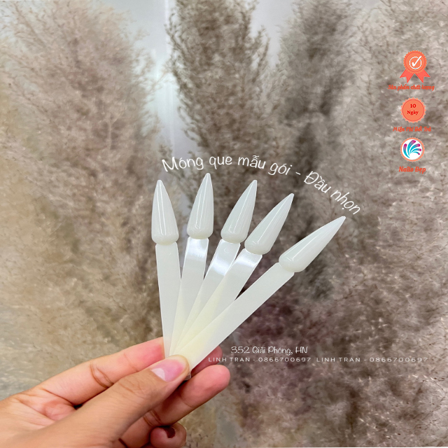 Móng Que Mẫu Gói - Đầu Nhọn - Đục