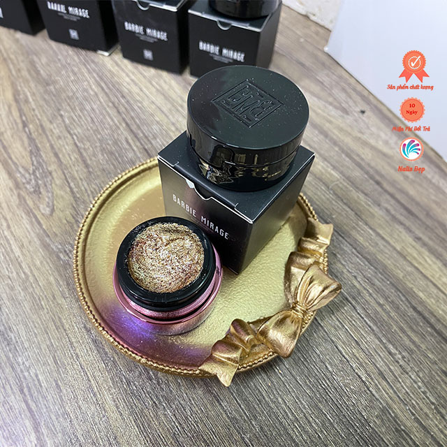 Gel nhũ viền siêu sáng (608) vàng ánh hồng