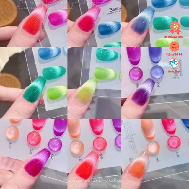 Set mắt mèo neon (9 màu) A76