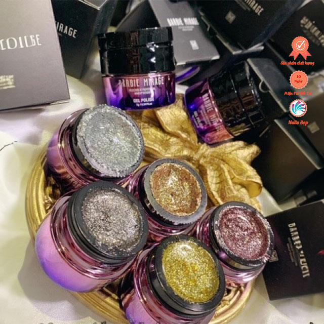 Gel nhũ viền siêu sáng (608) vàng ánh hồng