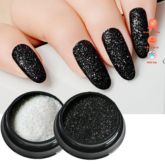 Nhũ rắc đen, trắng