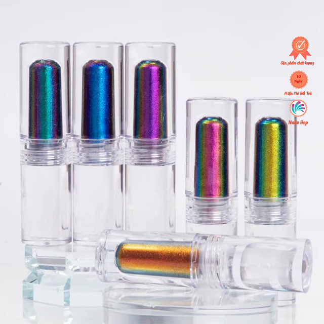 Set kem tráng gương khổng tước ( 6 chai )
