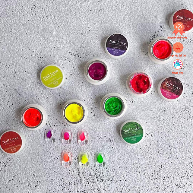Set cream gel 6 màu neon