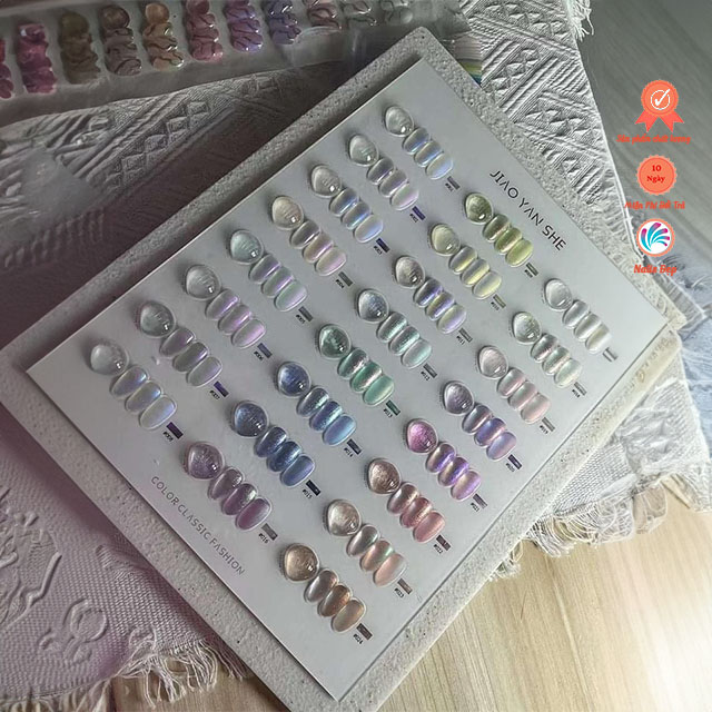 Set gel nhũ ánh trai ( 24 màu) +tặng kèm bảng màu