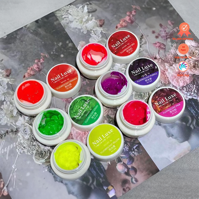Set cream gel 6 màu neon