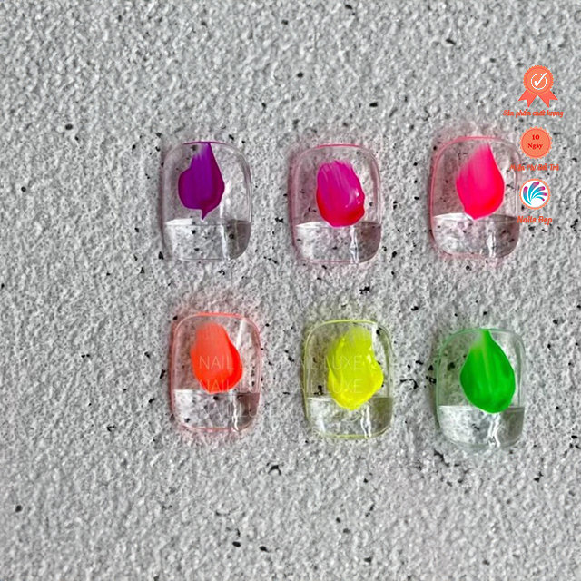 Set cream gel 6 màu neon
