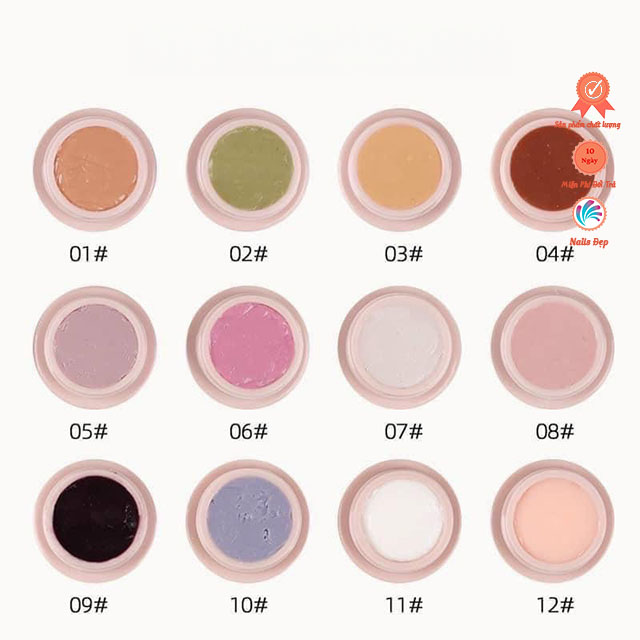 Set gel nặn hoa 9d Honey Girls (12 hũ)