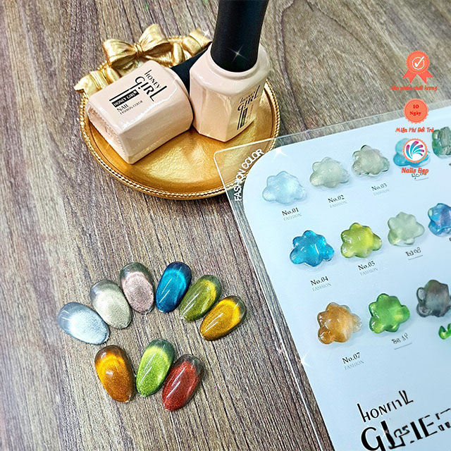Sơn gel HoneyGirl set mắt mèo