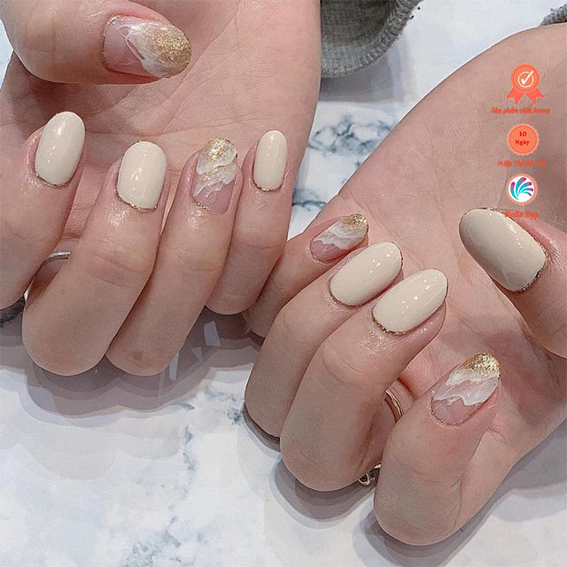 Sơn gel màu trắng sữa Mxbon