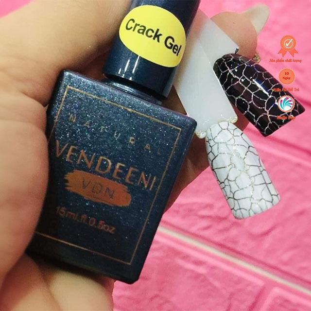 Sơn gel nứt lẻ đen/ trắng