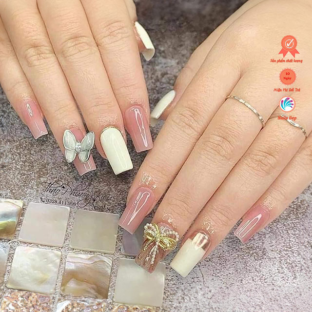 Sơn gel màu trắng sữa Mxbon