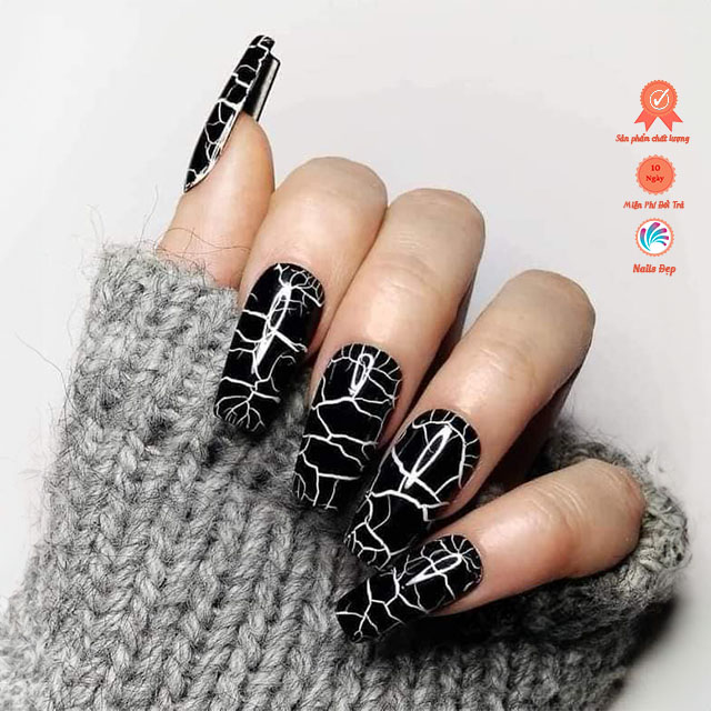 Sơn gel nứt lẻ đen/ trắng