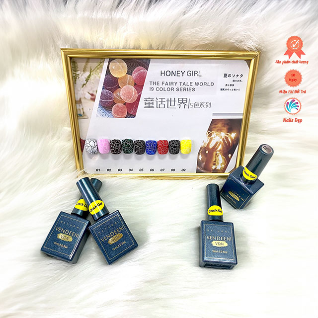 Sơn gel nứt Venden 9 hot hít siêu lạ mắt, chính hãng