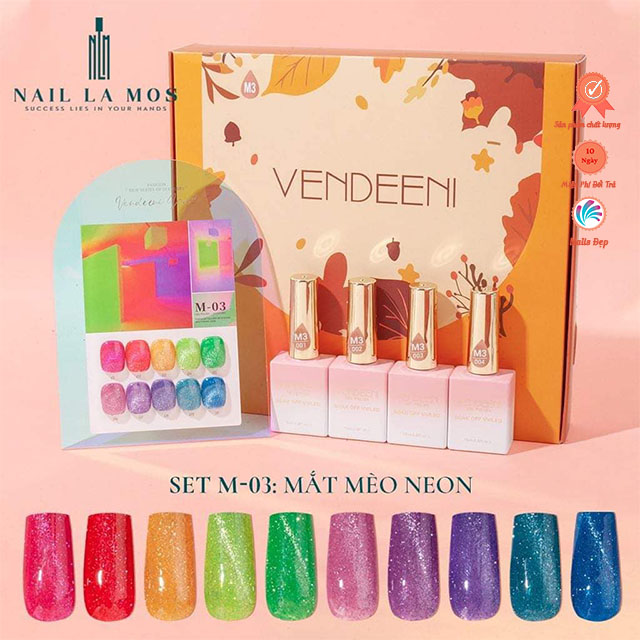Set mắt mèo neon (10 màu) M3
