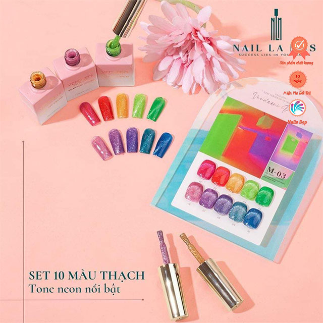 Set mắt mèo neon (10 màu) M3