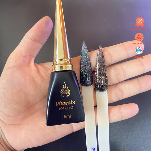 Top nhũ khổng tước Elisan nhiều màu đẹp sang chảnh, dòng cao cấp chính hãng