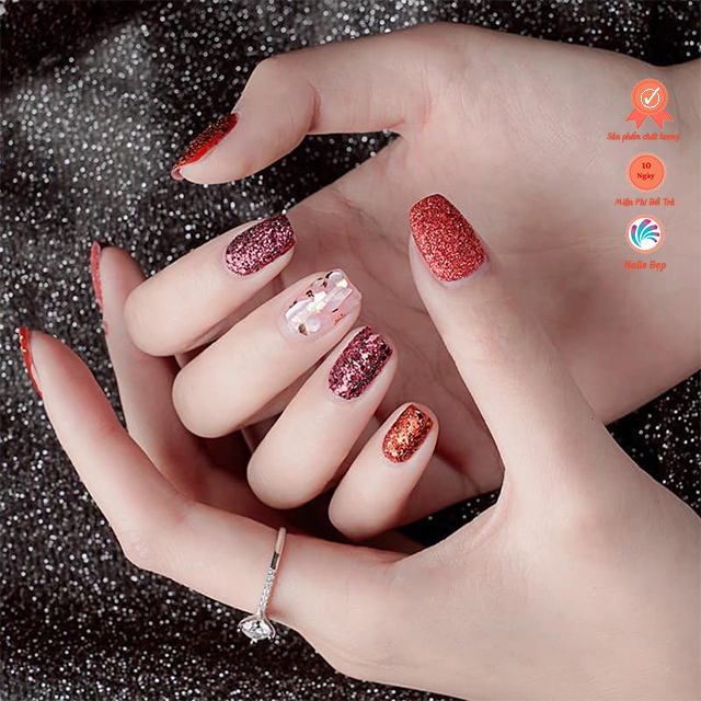 Nhũ rắc bling đỏ