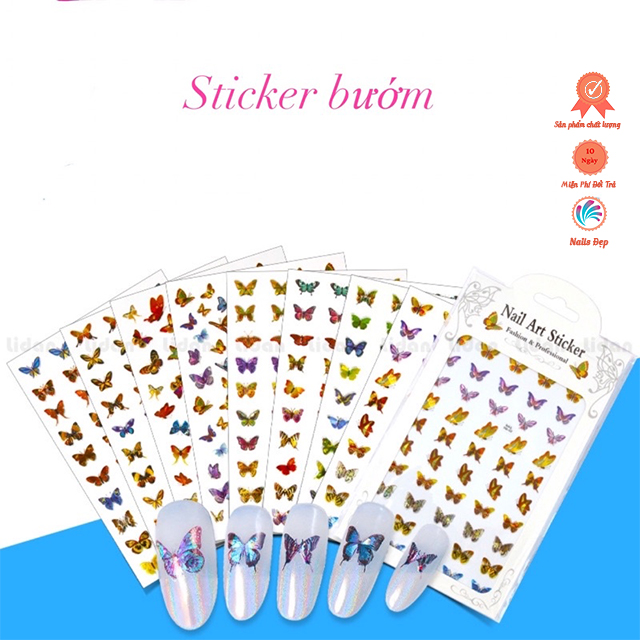 Sticker bướm laze