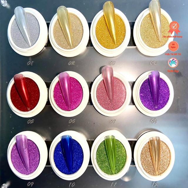 Set tráng gương mix (12 màu )