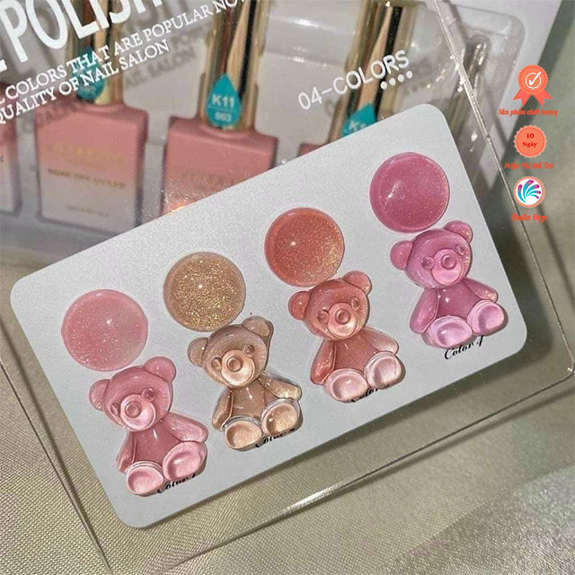 Set sơn thạch nhũ (4 màu)