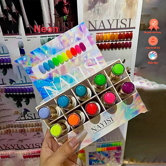 Sơn gel NAYISI (10 màu) - neon