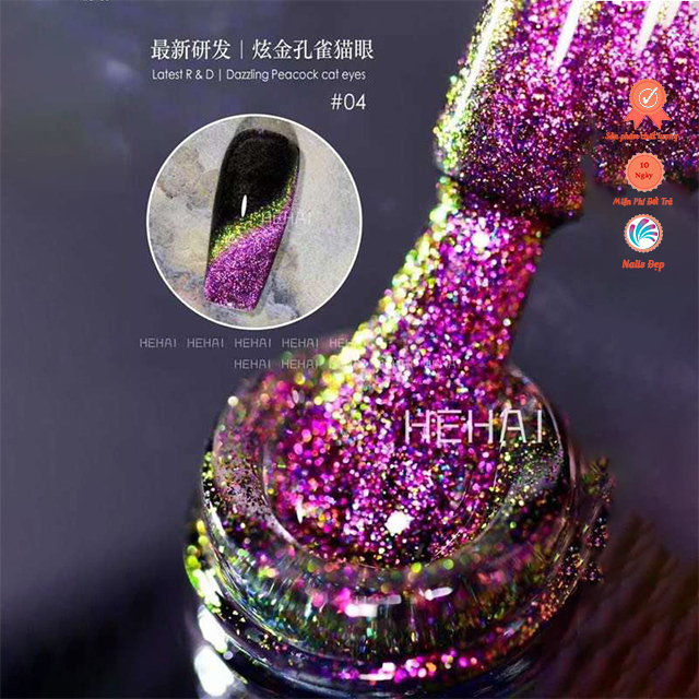 Set mắt mèo con công (6 màu)