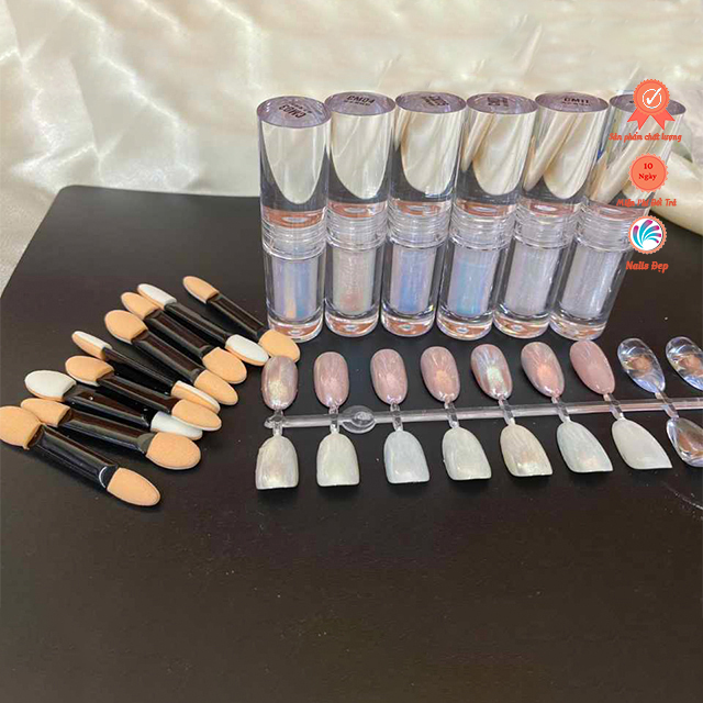 Set kem tráng gương trắng ngọc trai ( 6 chai )