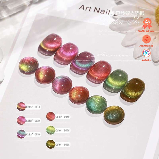 Set mắt mèo galaxy 2 light (6 màu)
