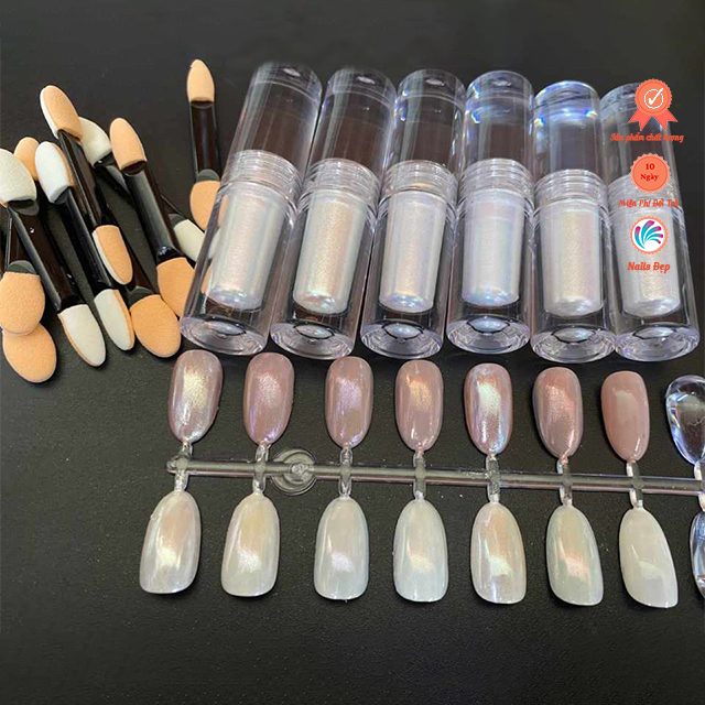 Set kem tráng gương trắng ngọc trai ( 6 chai )