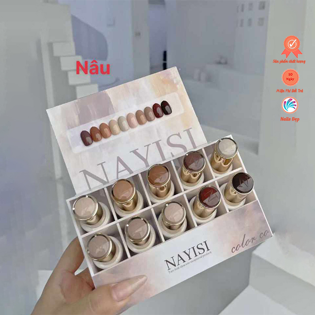 Sơn gel NAYISI (10 màu) - nâu